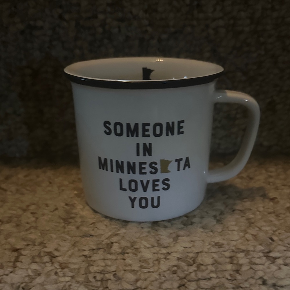 White Minnesota Love Mug